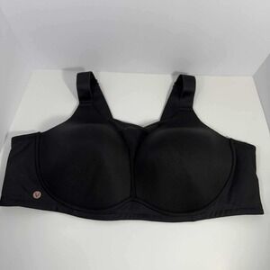 Livi Black Wireless Full Coverage Support Plus Size Bra‎ - 52B